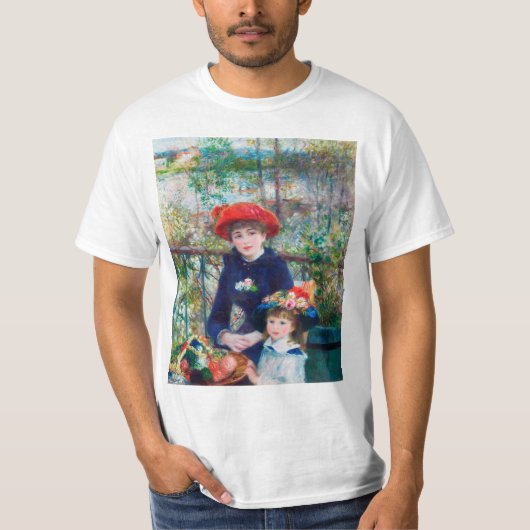 Pierre Auguste Renoir, twee zusters (op de Terras) T-shirt (Voorkant)