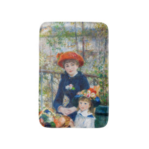 Pierre-Auguste Renoir - Twee zusters op het terras Badmat