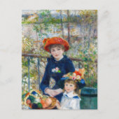 Pierre-Auguste Renoir - Twee zusters op het terras Briefkaart (Voorkant)