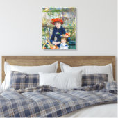 Pierre-Auguste Renoir - Twee zusters op het terras Canvas Afdruk (Insitu (Slaapkamer))