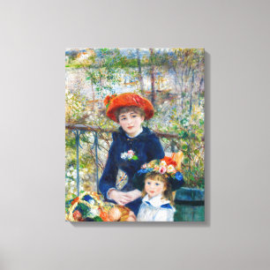 Pierre-Auguste Renoir - Twee zusters op het terras Canvas Afdruk