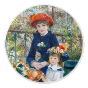 Pierre-Auguste Renoir - Twee zusters op het terras Keramische Knop