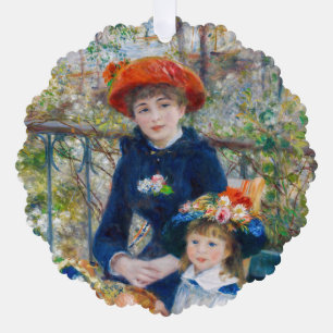 Pierre-Auguste Renoir - Twee zusters op het terras Ornament Kaart