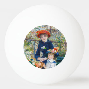 Pierre-Auguste Renoir - Twee zusters op het terras Pingpongbal