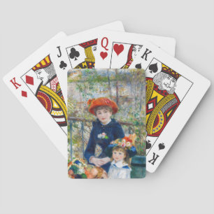 Pierre-Auguste Renoir - Twee zusters op het terras Pokerkaarten