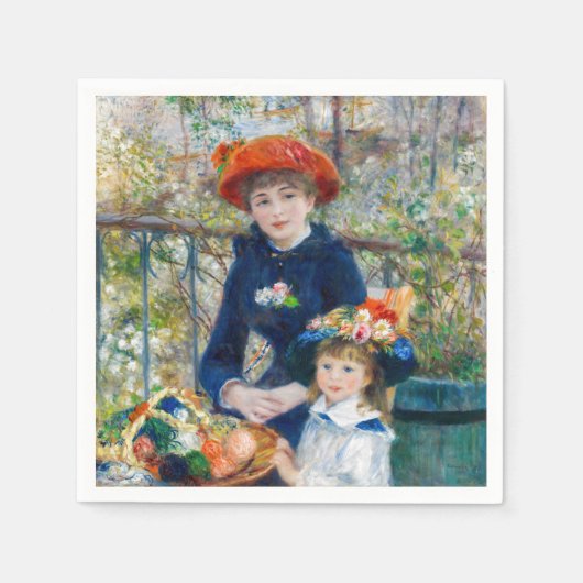Pierre-Auguste Renoir - Twee zusters op het terras Servet (Voorkant)