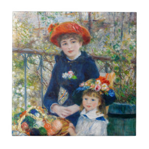 Pierre-Auguste Renoir - Twee zusters op het terras Tegeltje