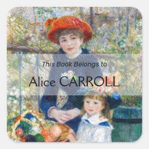 Pierre-Auguste Renoir - Twee zusters op het terras Vierkante Sticker