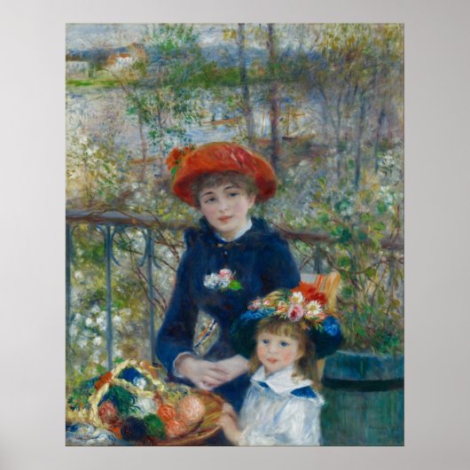 Pierre-Auguste Renoir - Twee zusters Poster (Voorkant)