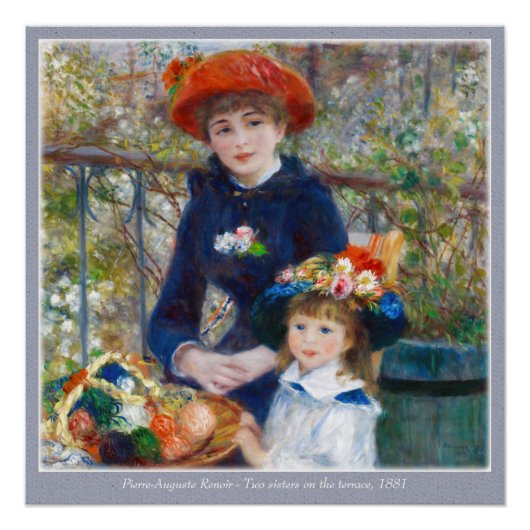 Pierre-Auguste Renoir Two sisters CC0400 Poster (Voorkant)