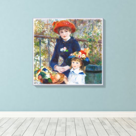 Pierre-Auguste Renoir Two sisters CC0401 Canvas (Insitu (Houten vloer))