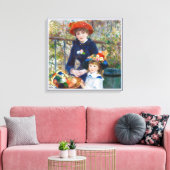 Pierre-Auguste Renoir Two sisters CC0401 Canvas Afdruk (Insitu (Woonkamer))