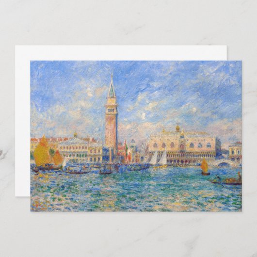 Pierre-Auguste Renoir - Venetië, het Dogenpaleis Bedankkaart (Voorkant / Achterkant)