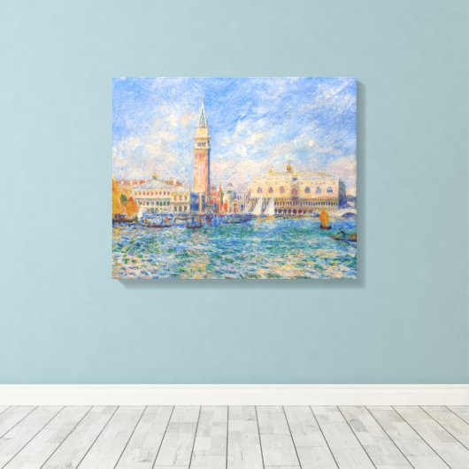 Pierre-Auguste Renoir - Venetië, het Dogenpaleis Canvas Afdruk (Insitu (Houten vloer))