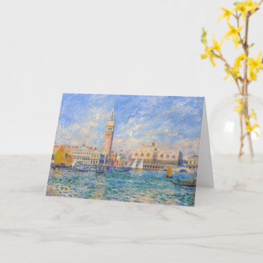 Pierre-Auguste Renoir - Venetië, het Dogenpaleis Kaart (Gele Bloem)