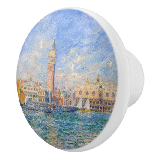 Pierre-Auguste Renoir - Venetië, het Dogenpaleis Keramische Knop (Rechts)