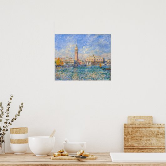 Pierre-Auguste Renoir - Venetië, het Dogenpaleis Poster (Keuken)