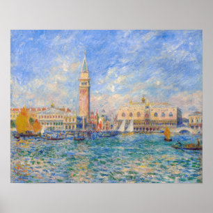Pierre-Auguste Renoir - Venetië, het Dogenpaleis Poster