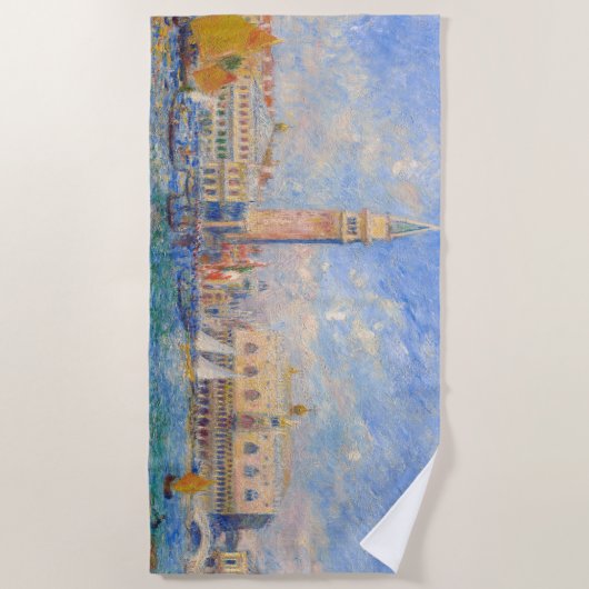 Pierre-Auguste Renoir - Venetië, het Dogenpaleis Strandlaken (Voorkant)