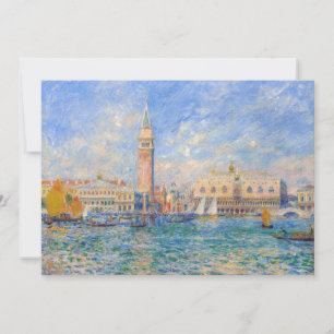 Pierre-Auguste Renoir - Venetië, het Dogepaleis Bedankkaart