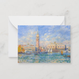 Pierre-Auguste Renoir - Venetië, het Dogepaleis Notitiekaartje