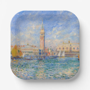 Pierre-Auguste Renoir - Venetië, het Dogepaleis Papieren Bordje