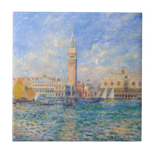 Pierre-Auguste Renoir - Venetië, het Dogepaleis Tegeltje