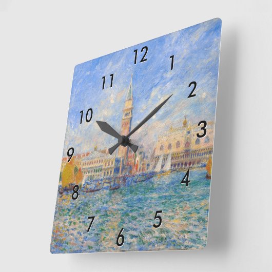 Pierre-Auguste Renoir - Venetië, het Dogepaleis Vierkante Klok (Hoek)