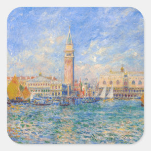Pierre-Auguste Renoir - Venetië, het Dogepaleis Vierkante Sticker