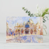Pierre-Auguste Renoir - Venetië, Piazza San Marco Bedankkaart (Staand voorkant)