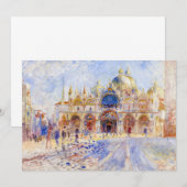 Pierre-Auguste Renoir - Venetië, Piazza San Marco Bedankkaart (Voorkant / Achterkant)