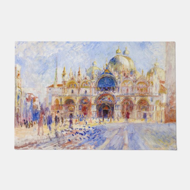 Pierre-Auguste Renoir - Venetië, Piazza San Marco Deurmat (Voorkant)