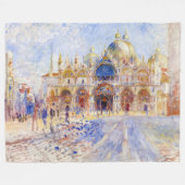 Pierre-Auguste Renoir - Venetië, Piazza San Marco Fleece Deken (Voorkant (Horizontaal))