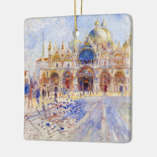 Pierre-Auguste Renoir - Venetië, Piazza San Marco Keramisch Ornament (Links)