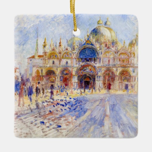 Pierre-Auguste Renoir - Venetië, Piazza San Marco Keramisch Ornament (Voorkant)