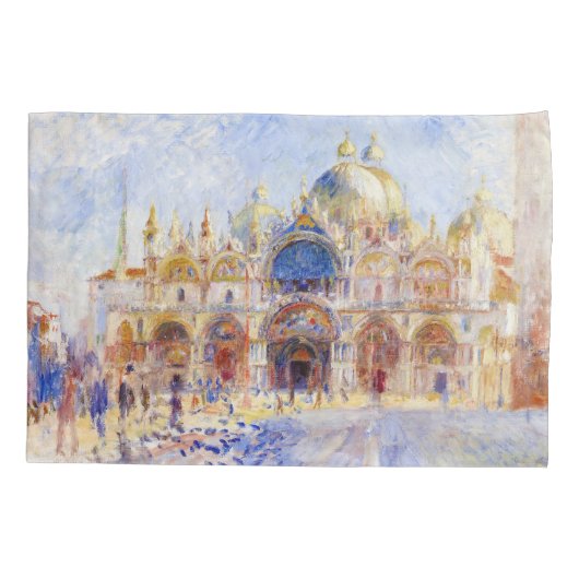 Pierre-Auguste Renoir - Venetië, Piazza San Marco Kussensloop (Achterkant)