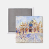 Pierre-Auguste Renoir - Venetië, Piazza San Marco Magneet (Voorkant / Achterkant)