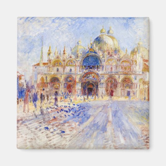 Pierre-Auguste Renoir - Venetië, Piazza San Marco Magneet (Voorkant)