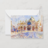 Pierre-Auguste Renoir - Venetië, Piazza San Marco Notitiekaartje (Voorkant)