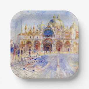 Pierre-Auguste Renoir - Venetië, Piazza San Marco Papieren Bordje