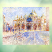 Pierre-Auguste Renoir - Venetië, Piazza San Marco Raamsticker (Vel 3)