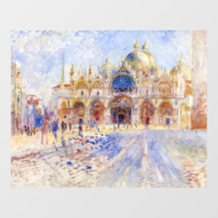 Pierre-Auguste Renoir - Venetië, Piazza San Marco Raamsticker