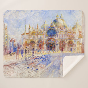 Pierre-Auguste Renoir - Venetië, Piazza San Marco Sherpa Deken