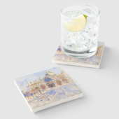 Pierre-Auguste Renoir - Venetië, Piazza San Marco Stenen Onderzetter (Zijkant)