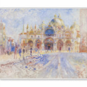 Pierre-Auguste Renoir - Venetië, Piazza San Marco Sticker (Voorkant)