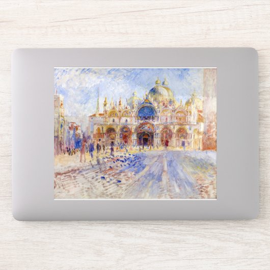 Pierre-Auguste Renoir - Venetië, Piazza San Marco Sticker (Computer)