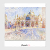 Pierre-Auguste Renoir - Venetië, Piazza San Marco Sticker (Vel)