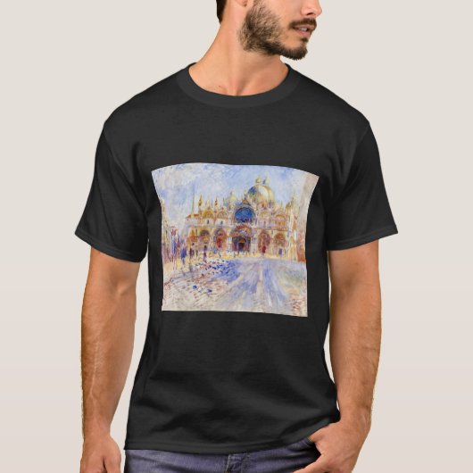 Pierre-Auguste Renoir - Venetië, Piazza San Marco T-shirt (Voorkant)