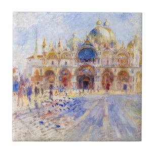 Pierre-Auguste Renoir - Venetië, Piazza San Marco Tegeltje
