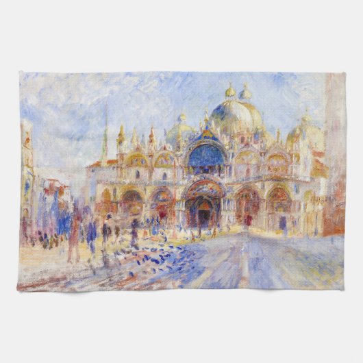 Pierre-Auguste Renoir - Venetië, Piazza San Marco Theedoek (Horizontaal)